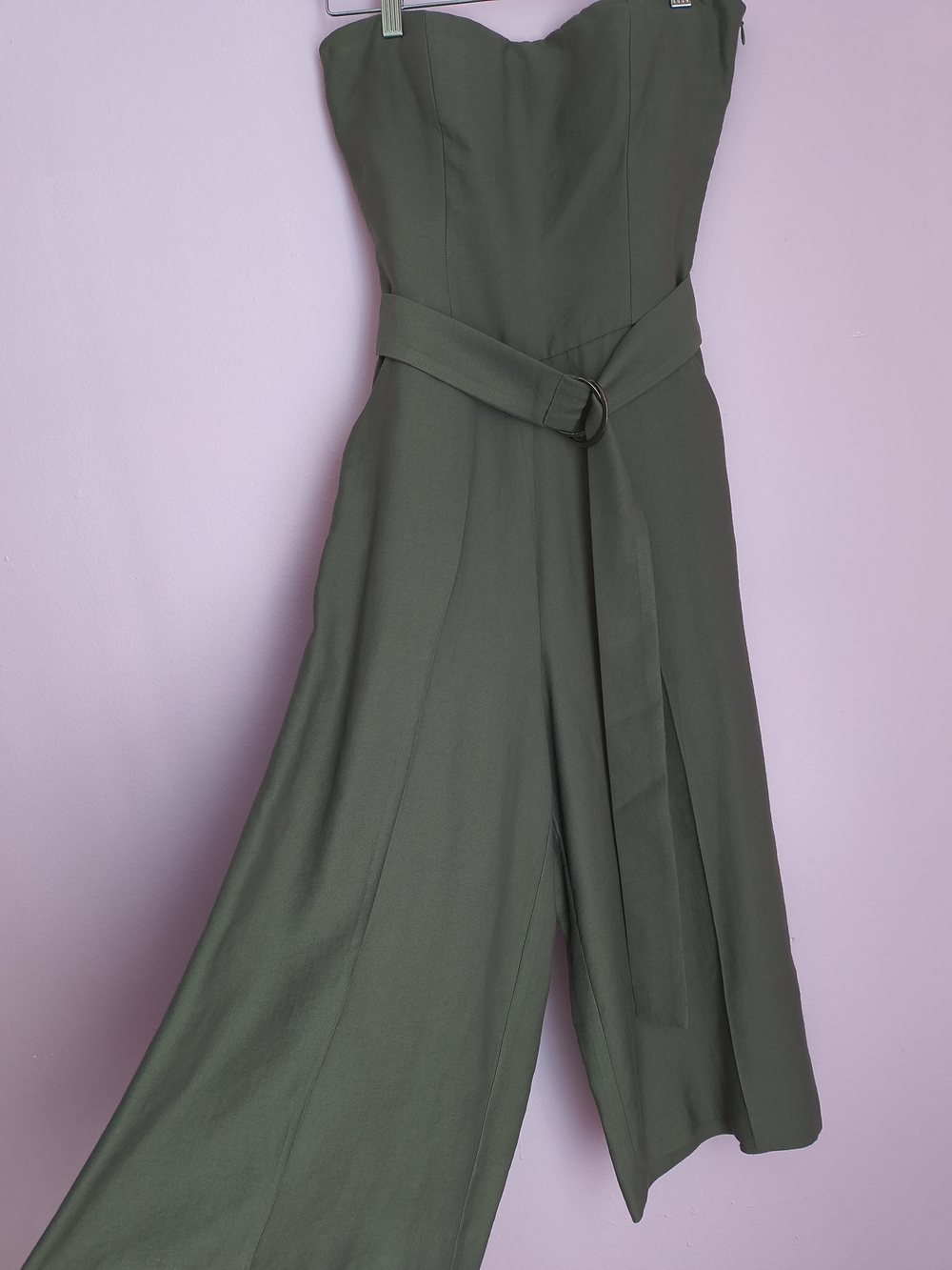 Viktoria + Woods Khaki Green Bamboo Viscose Jumpsuit Romper Size 0 XS